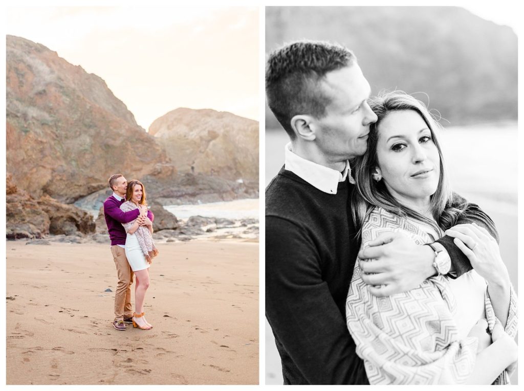 marin headlands engagement photos