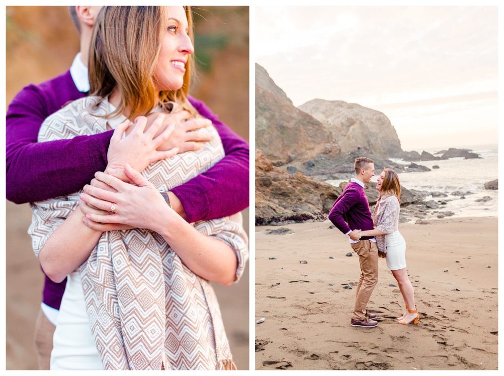 marin headlands engagement photos