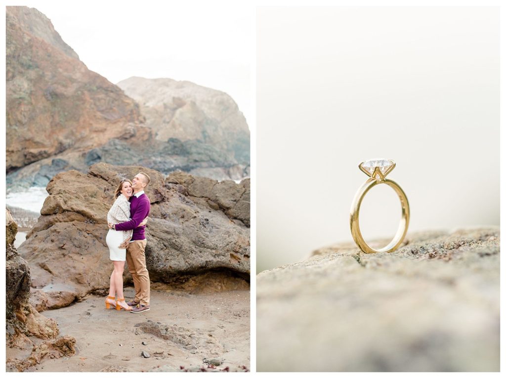 marin headlands engagement photos