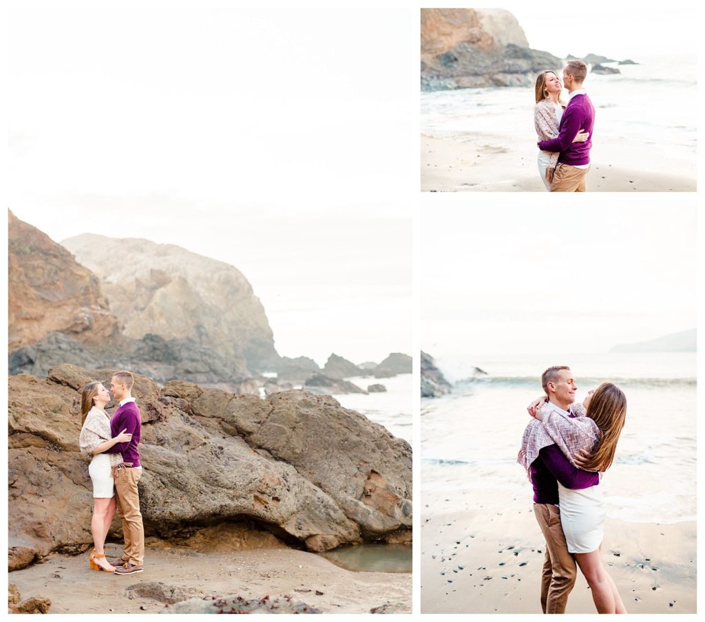 marin headlands engagement photos