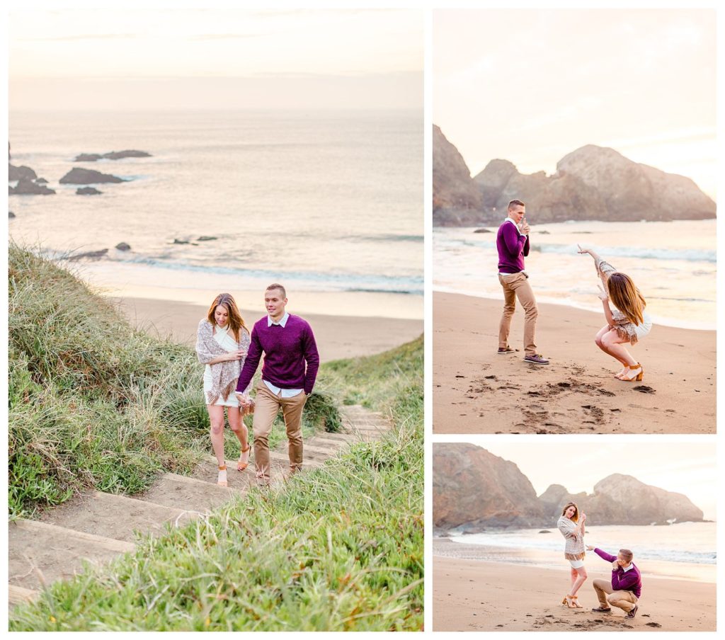 marin headlands engagement photos