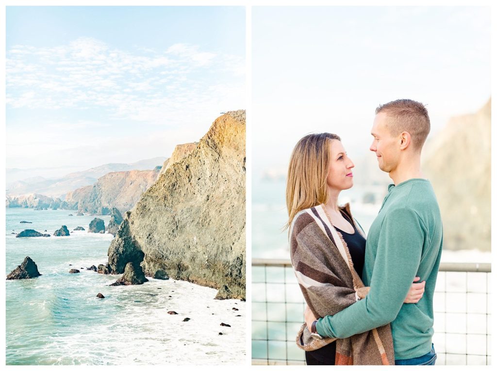 marin headlands engagement photos