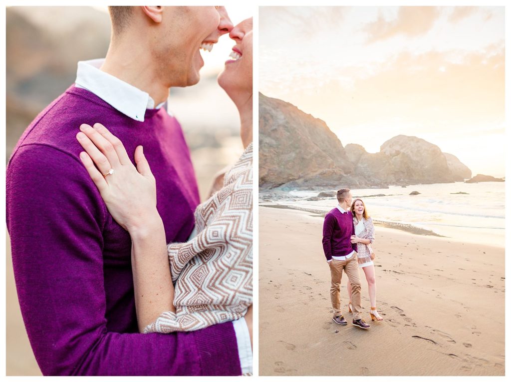 marin headlands engagement photos