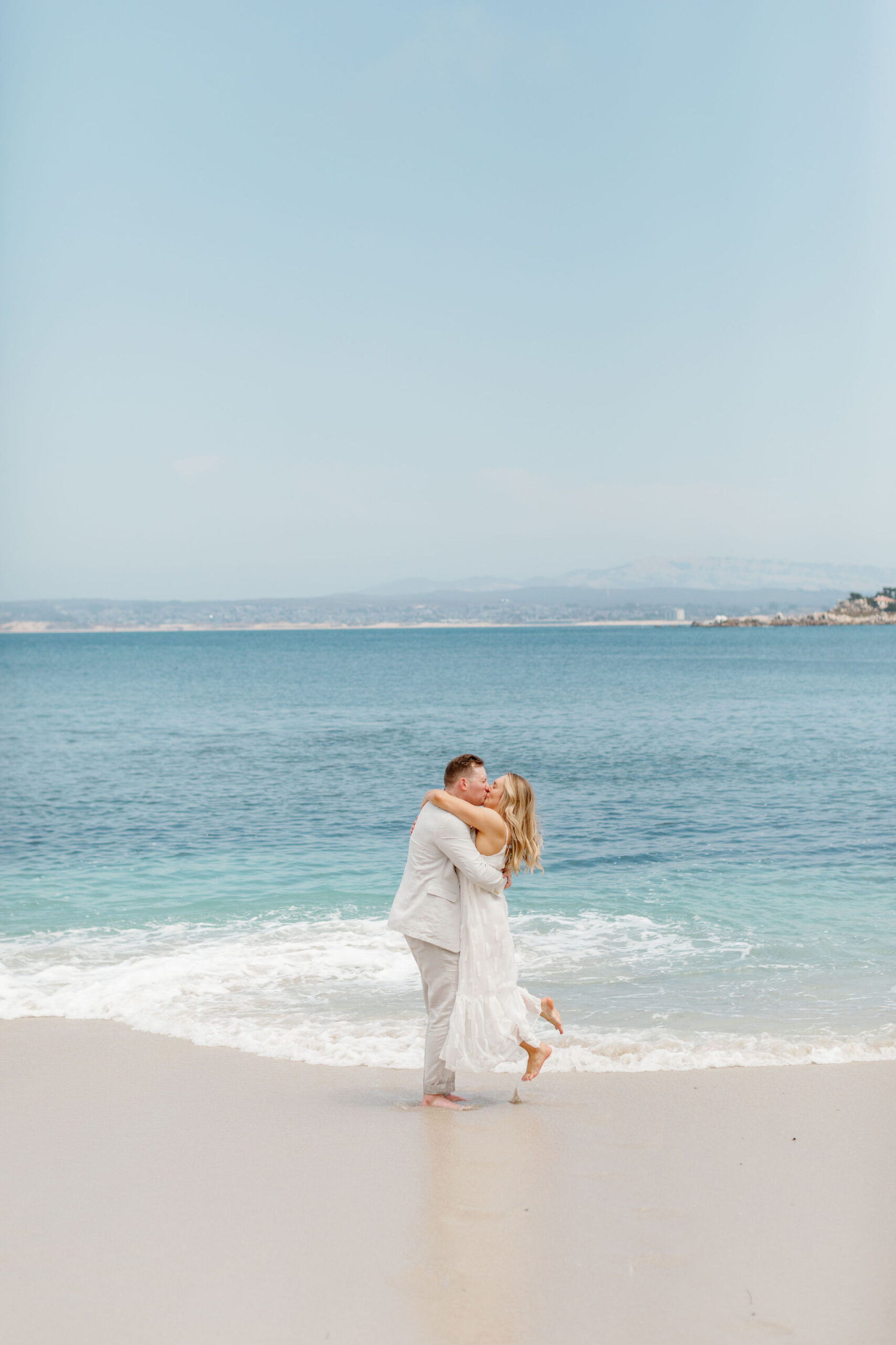 monterey engagement photos at Lovers Point